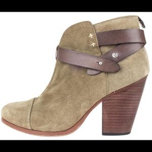 Like-new Rag & Bone Harrow Round-Toe Ankle Boots